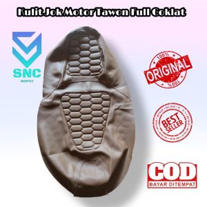 Cover Seat Sarang Tawon Style Full Coklat Beat Vario Scoopy Pcx Nmax Lexi