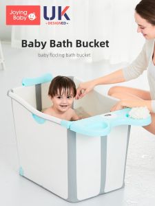 Folding Baby Bath Tub for Infants And Toddlers Bathing Swimming Bucket Seat And Lie Flat Large Size Children Bath Basin