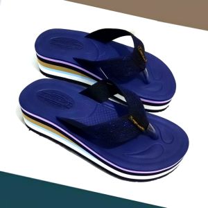 Jaminan Awet - Sandal Wanita Japit Tebal Toyosima Biru