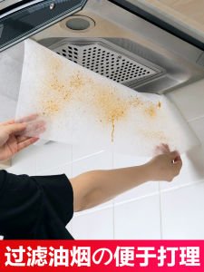Kitchen Range Hood Oil Absorbing Paper Filter Disposable High Temperature Resistant Oil Proof Cover Integrated Stove Smoke Barrier