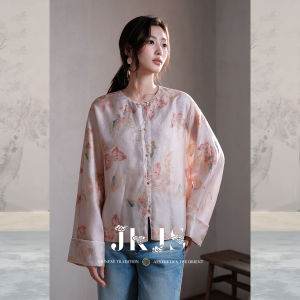 JK&JS | Áo Khoác Trung Quốc Nhẹ Đính Kim Tuyến Hình Bướm