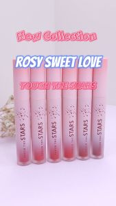 Son kem lì ROSY STAR Lì không Trôi không chì lên môi nhẹ mỏng mềm mịn<Màu Cam Đỏ>