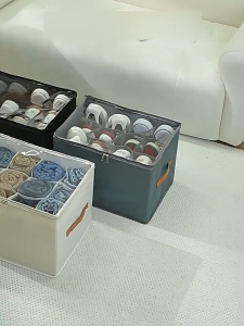 Foldable Shoe Storage Box Dustproof Moisture-proof With Lid Washable Home Storage Box For Shoes Clothes Socks