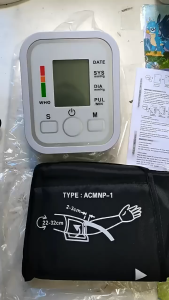 [3 Years Warranty]English Voice Standard Size 22-32cm Cuff Arm Type Digital Blood Pressure Monitor Machine And Heart Beat Monitor Spyhgmomanometer Lcd Display Mesin Tekanan Darah