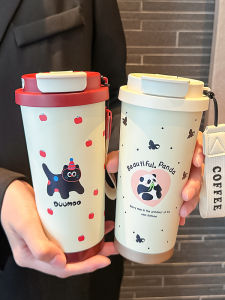 Dual Drinking Insulated Travel Mug Straw Large Capacity