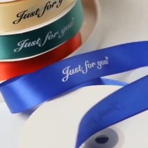 DecoRaya Reben Satin 1cm 45m Riben Gulung Hadiah Hantaran Hamper Birthday Satin Gift Ribbon Decorative Craft Ribbon Fabric Wrapping Just For You DIY 礼物缎带 DR