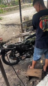 KNALPOT RX KING KOLONG REPSOL ORIGINAL WINSPEED KARBON PLAN DOFF