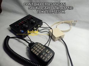 PTT BOX SOUNDCARD V8 MENGGUNAKAN MIC ASLI RIG