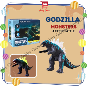 Mainan Anak Robot Godzilla King Monster Bisa Jalan Lampu Suara Gozila