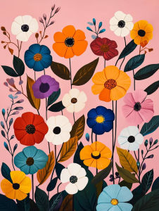 Simple Painting By Numbers Pink Flowers Easy Crafts Supplies Adults Arts Crafts Oil Art Paint Kit Canvas Gift Pictures