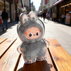 Mini Labubu Doll Pendant Dust Cover Protective Shell Heart Code Pullip Doll Protective Case Collectible Toy Blind Box Trendy Play