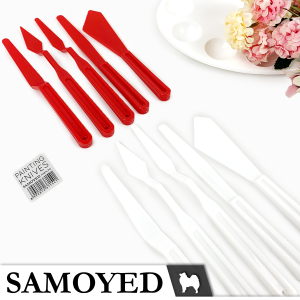 Pisau / Spatula Lukis / Palet / Tanah Liat / Dekorasi Kue Plastik / Artist Painting / Mixing Palette / Clay / Cake Frosting Plastic Knife / Knives / Scraper Set Samoyed PNKN-PW