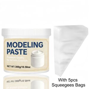 Acrylic Molding Paste: 3D Texture for Canvas & Wood. For Art & Crafts Mixable with Acrylic Paint Quick-Drying & Crack-Resistant