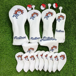 Golf Club Head Cover Wood Shaft Sleeve Ball Head Protective Cap Golf Club Protector Youth Adjustable Golf Clubhouse