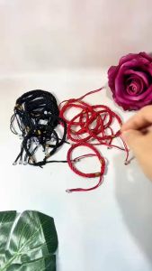 Vòng tay vải dù thắt rút dày 5ly - T0460