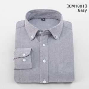 Boman | Spring Mens Long Sleeve Cotton Oxford Shirt Business Formal Korean Style Casual