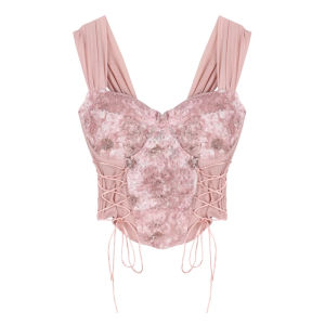 🦋 VEVE Off Shoulder Crop Tank Tops for Women Summer Korean Floral Printed Top coquette tops