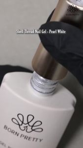 BORN PRETTY 10ml Thread Shell Gel Nail Polish Pearl White Gel Nail Semi Permanent Soak Off UV LED Nail Art For Manicure