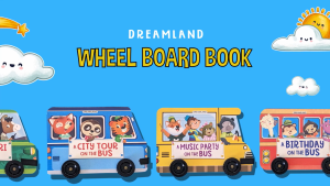 Story Books/ Fun Bus Shaped Story Book with Wheels for Cognitive Skill Development & Vocabulary Enrichment For Kids Age 2+ Years | A Perfect Gift For Toddlers