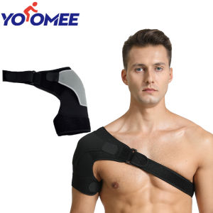 Yoomee 1 chiếc đai buộc Bảo vệ nẹp lưng Chăm Sóc Các môn thể thao trong phòng tập hỗ trợ một bên vai điều chỉnh được cho đau vai Relief Đai nẹp vai