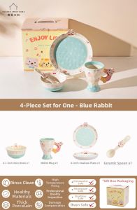 MODERN SWEETHOME | Underglaze Cute Tableware Set For One