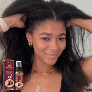 OUHOE Natural Onion Hair Growth Essential Oil - Improves Thin Hairlines Nourishes Hair Follicles Accelerates Hair Growth Hair Care Essence Oil