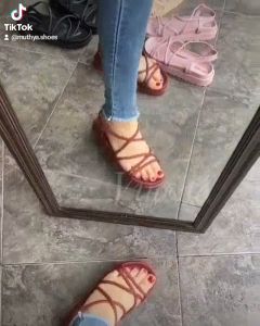 SENDAL WANITA MURAH BLC 1990-1A MS SANDAL GLADIATOR TALI KOREA - muthya.shoes