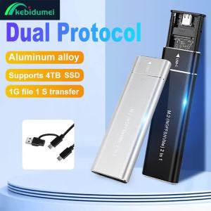 KEBIDU | Vỏ Ổ Cứng Ngoài Kim Loại Kebidumei USB 3.1 M.2 SSD Hỗ Trợ Giao Thức Kép 10Gbps Cho Laptop PC - Hỗ Trợ NVMe SATA
