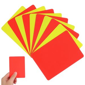 Soccer Referee Red Yellow Card Classic Delicate Texture PVC Soccer Referee Warning Card Football Match Training Referee Supplies