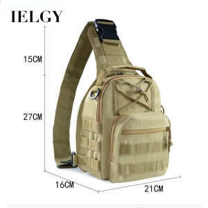 IELGY Camouflage Oxford Cloth Crossbody Shoulder Bag Mens Sports Outdoor Chest Bag