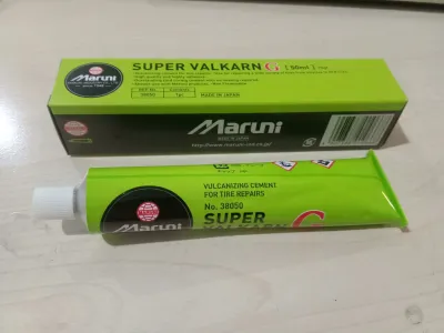 Maruni Super Valkarn G 50ml HIjau - Lem Tambal Ban Luar Ban Tubless Tiptop Hijau