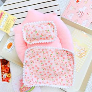 Labubu Plush Doll Bedding Set Cotton Stuffed Toy Boy Girl Universal Physical Goods Instant Delivery Three-Piece Quilt Pillow
