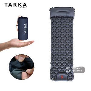 ที่นอนเป่าลมสำหรับตั้งแคมป์ TARKA แบบต่อประกอบได้ ที่นอนลมแบบพองลมเอง แผ่นรองนอนแบบพองลมสำหรับเต็นท์รุ่นอัพเกรด