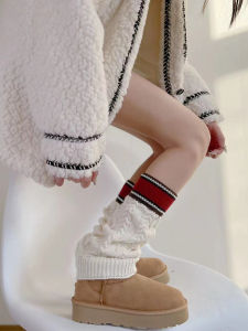 Stylish Snow Boot Sock Covers Comfortable to Wear Fashionable All Year round Womens Mid-Calf Socks Short Boots Combo