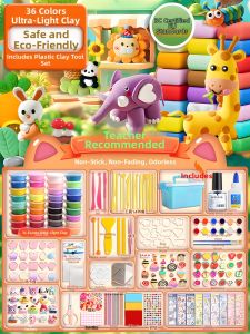 Child-safe Non-toxic Modeling Clay DIY Kit