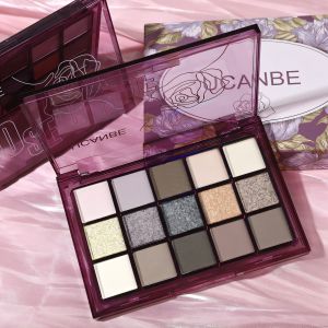 Ucanbe New 15 Colors Juicy Champagne Eye Shadow Palette Matte Shiny Colorful Dynamic Makeup Easy to Color Natural Long Lasting