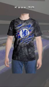 Kaos 3D 3 Dimensi Chels1e Logo Robek Premium Bangkok Thailand