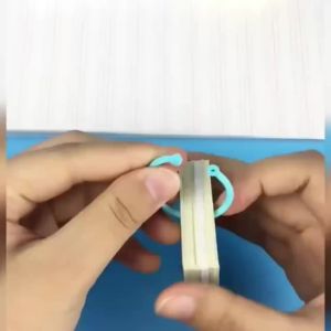 50 PCS Multi-Color Flexible Plastic Loose-Leaf Binder Rings Book Binding Rings for Cards Documents Swatches School Home
