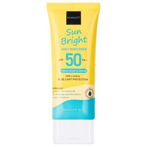 Scarlett Sunscreen Sun Bright SPF 50  (50ml) KUNING