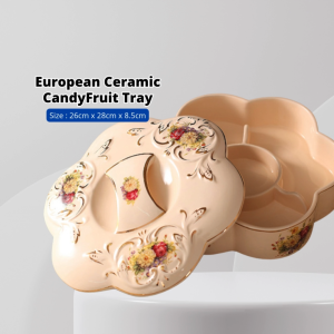 YU Ready Stock European Style Party Serving Set / Set Kenduri / Ceramic Dome Set / Party Set buffet / Bekas Kuih Raya