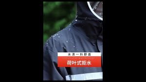 Baju hujan motorWaterproof Rain Coats Oxford Cloth Raincoat Motorcycle Rain Coat Jacket Men Raincoats Windproof Reflective Strip Elastic Waistband Suit Impermeable Rain Jackets Suit Baju Hujan (Coat+Pants)
