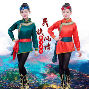 เด็กมองโกเลีย ชนเผ่า เครื่องแต่งกายเต้นรําชุดสาวน้อยมองโกเลียแบบดั้งเดิม เดรส