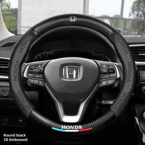 Honda steering wheel cover Toyota Jazz Accord BRV CRV HRV Odyssey leather steering wheel cover
