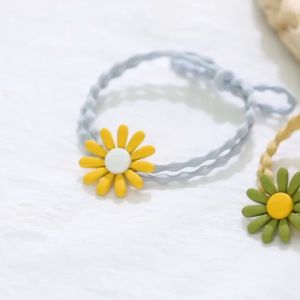 Set 10 dây cột tóc hoa cúc Daisy Buộc tóc hoa cúc hoạ mi ( màu ngẫu nhiên )