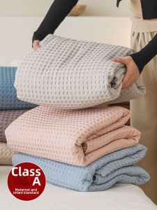 NONGNONGAI | 100% Cotton Waffle Weave Summer Blanket