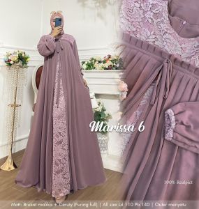 Zahira1808 Sale Cuci Gudang Marissa 6 Bahan Brukat Malika Mix Ceruty Baby Doll Gamis Murah Trendi Baju Syari Muslim Wanita Ibu Terlaris Baju Pesta Adem Nyaman Di Pakai Real pict