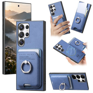 2 In 1 Anti Slip Wallet Case For Samsung Galaxy S27 S26 S25 S24 S23 S22 Ultra Plus FE Edge Magnetic Phone Cover With Card Holder