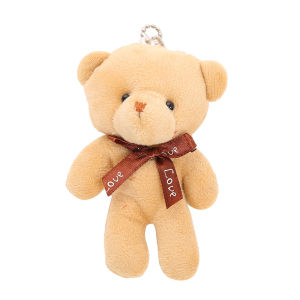 Moda Cartoon Bear Plush Teddy Bear Small Pendant Bear Toy Bag Pendant Desktop Decoration