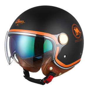 Beon | Motorcycle Helmet Dual Lens 3C Certified Retro Four Seasons