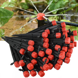 KESLA 30 ชิ้น สปริงเกลอร์รดน้ำสวนแบบปรับได้ 360 ° ตัวปล่อยน้ำหยดสำหรับระบบรดน้ำท่อขนาด 1/4 4/7 มม